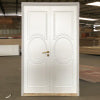 Prettywood Traditional White Color Prehung Design Solid Wooden Interior Room Doors