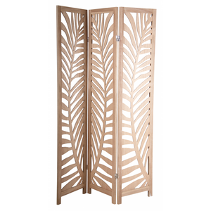 Prettywood Mid East Arabic Traditional Design 3 Panel Folding Decorative Wooden Room Divider Screen