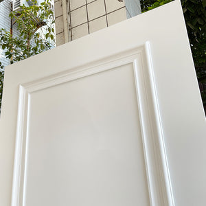 Prettywood American Villa 3 Panel Design Prehung White Color Solid Wood Interior Room Doors