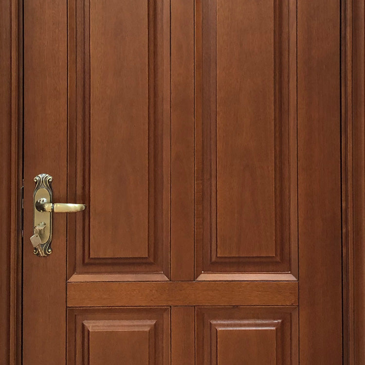Prettywood American Pre Hung Exterior Swing Solid Wooden Main Door Design