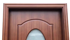 Foshan Good Quality And Fireproof Apartment Interior HDF MDF PVC Glass Window Doors