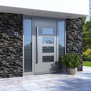 Prettywood Prehung Exterior Entrance Doors Residential Stainless Steel Modern Security Doors